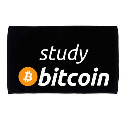Study Bitcoin Famous Bitcoin Quote Microfiber Hand Towel