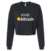 Study Bitcoin Famous Bitcoin Quote Cropped Pullover Crew