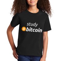 Study Bitcoin Famous Bitcoin Quote Kids T-Shirt
