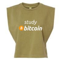 Study Bitcoin Famous Bitcoin Quote Garment-Dyed Women's Muscle Tee