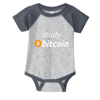 Study Bitcoin Famous Bitcoin Quote Infant Baby Jersey Bodysuit