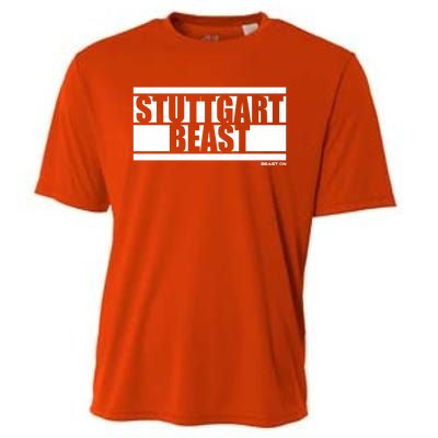 Stuttgart Beast Fitness Training Gym Motivation Sayings Meaningful Gift Cooling Performance Crew T-Shirt