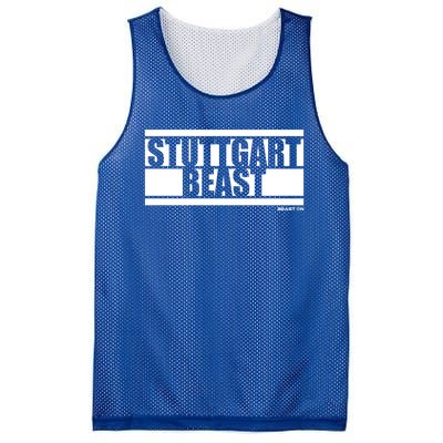 Stuttgart Beast Fitness Training Gym Motivation Sayings Meaningful Gift Mesh Reversible Basketball Jersey Tank