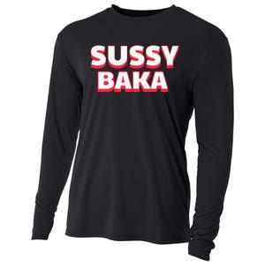 Sussy Baka Funny Sus Meme Cooling Performance Long Sleeve Crew