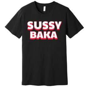 Sussy Baka Funny Sus Meme Premium T-Shirt