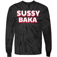 Sussy Baka Funny Sus Meme Tie-Dye Long Sleeve Shirt