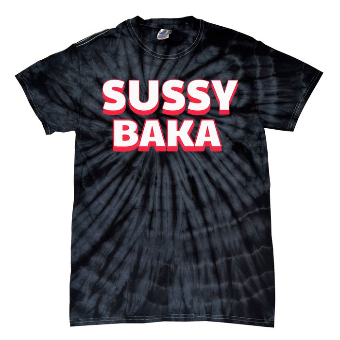 Sussy Baka Funny Sus Meme Tie-Dye T-Shirt