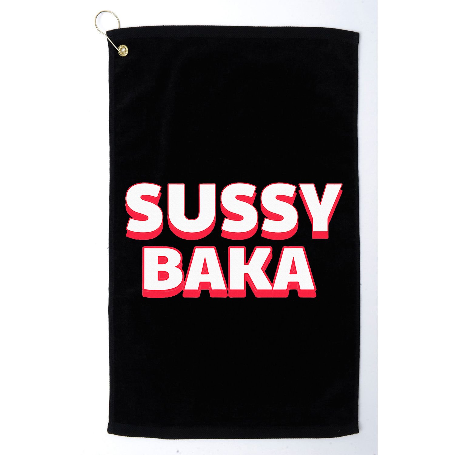 Sussy Baka Funny Sus Meme Golf Towel