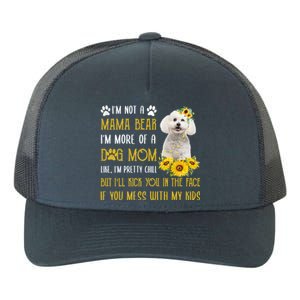 Sunflower Bichon Frise Mom Mothers Day Dog Mom Gift Yupoong Adult 5-Panel Trucker Hat