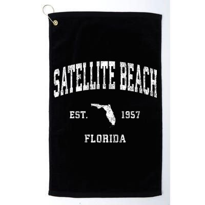 Satellite Beach Florida Fl Vintage Athletic Sports Golf Towel
