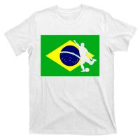 Soccer Brasil Flag Brazil Futebol Brazilian Gift T-Shirt