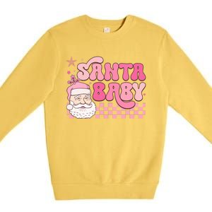 Santa Baby Festive Holiday Graphic Premium Crewneck Sweatshirt