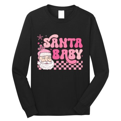 Santa Baby Festive Holiday Graphic Long Sleeve Shirt