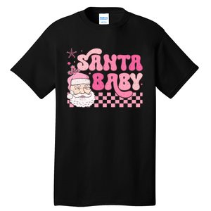 Santa Baby Festive Holiday Graphic Tall T-Shirt