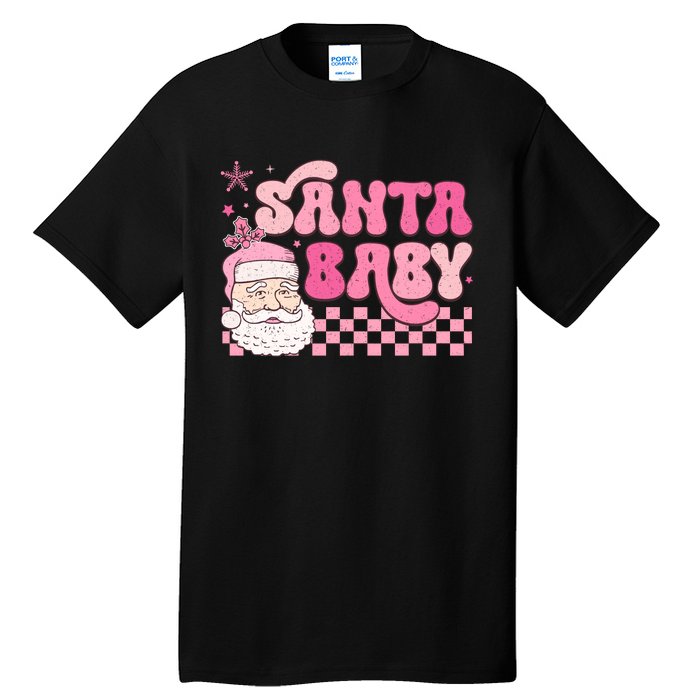 Santa Baby Festive Holiday Graphic Tall T-Shirt