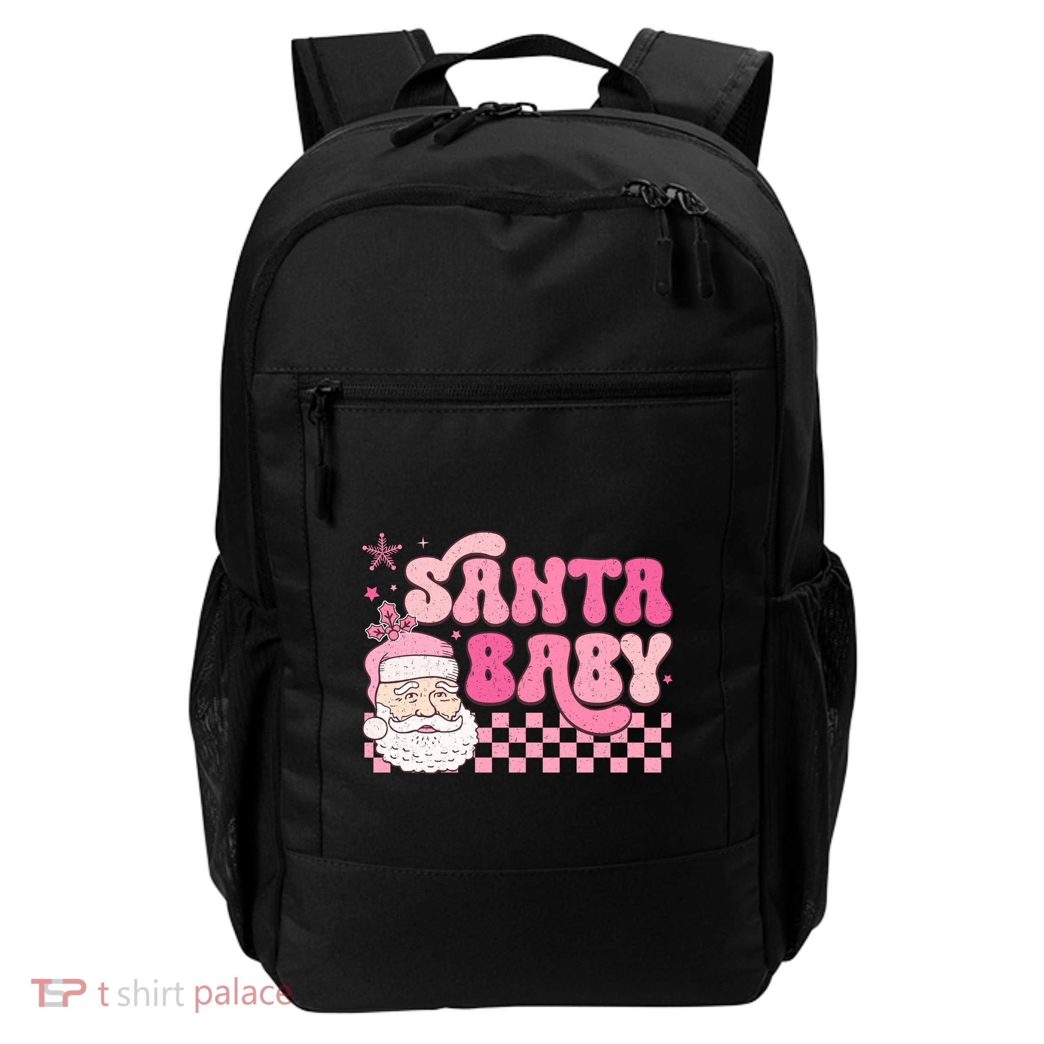 Santa Baby Festive Holiday Graphic Backpack