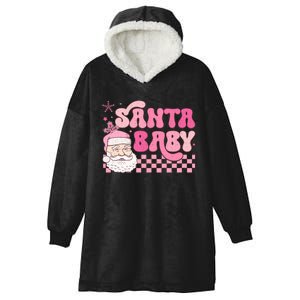 Santa Baby Festive Holiday Graphic Hooded Wearable Blanket