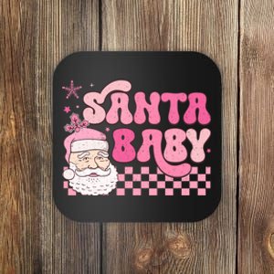 Santa Baby Festive Holiday Graphic Coaster