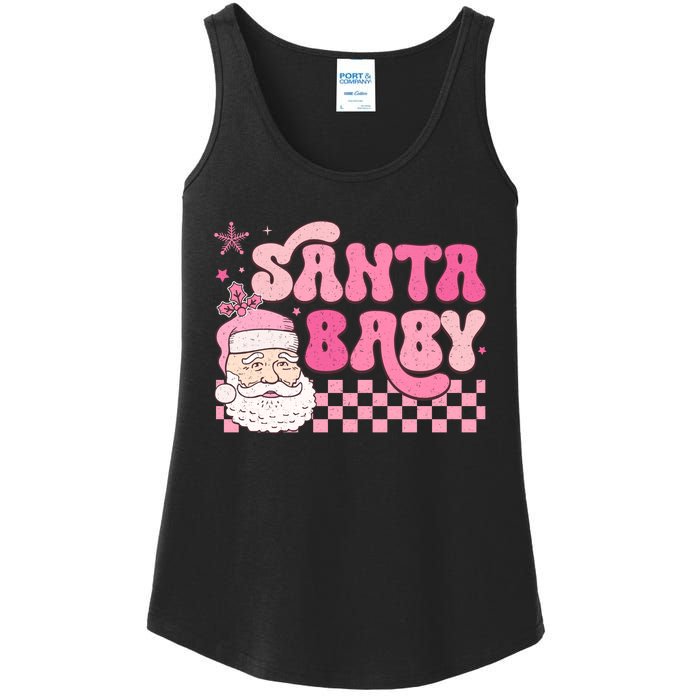 Santa Baby Festive Holiday Graphic Ladies Essential Tank