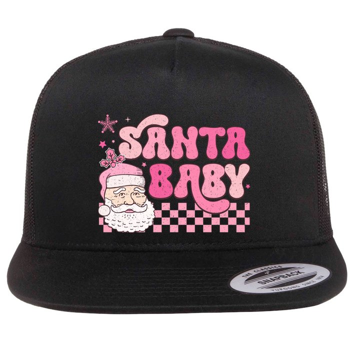 Santa Baby Festive Holiday Graphic Flatbill Hat