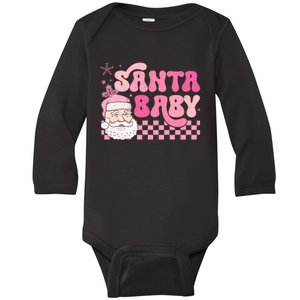 Santa Baby Festive Holiday Graphic Baby Long Sleeve Bodysuit