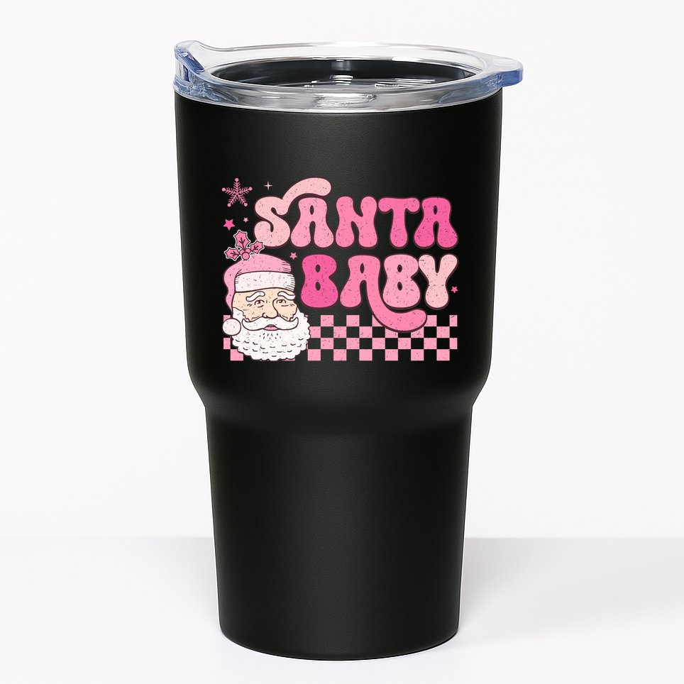 Santa Baby Festive Holiday Graphic Tumbler