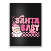 Santa Baby Festive Holiday Graphic Poster