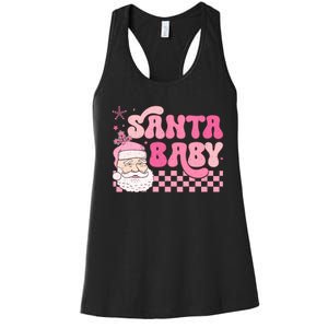 Santa Baby Festive Holiday Graphic Women's Racerback Tank