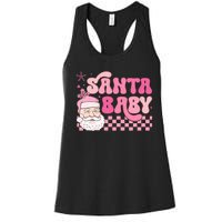 Santa Baby Festive Holiday Graphic Women's Racerback Tank