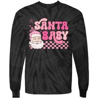 Santa Baby Festive Holiday Graphic Tie-Dye Long Sleeve Shirt