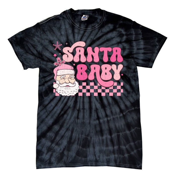 Santa Baby Festive Holiday Graphic Tie-Dye T-Shirt