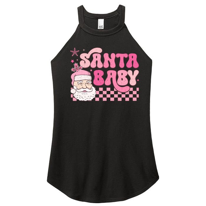 Santa Baby Festive Holiday Graphic Women's Perfect Tri Rocker Tank