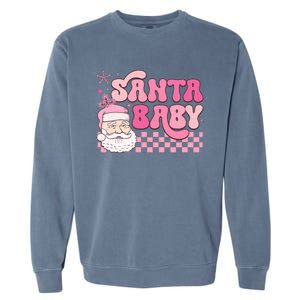 Santa Baby Festive Holiday Graphic Garment-Dyed Sweatshirt