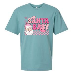 Santa Baby Festive Holiday Graphic Sueded Cloud Jersey T-Shirt