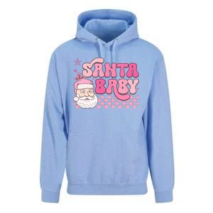 Santa Baby Festive Holiday Graphic Unisex Surf Hoodie