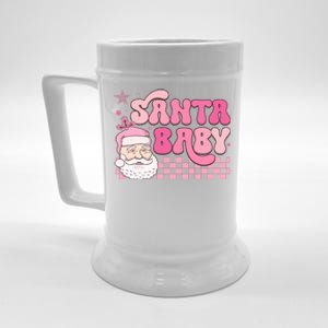 Santa Baby Festive Holiday Graphic Beer Stein