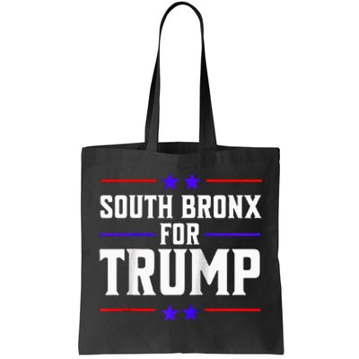 South Bronx For Trump Raglan Baseball Tote Bag