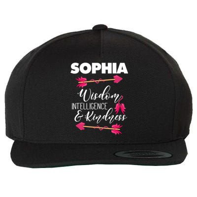 Sophia Birthday For Girl And Ladies Wool Snapback Cap