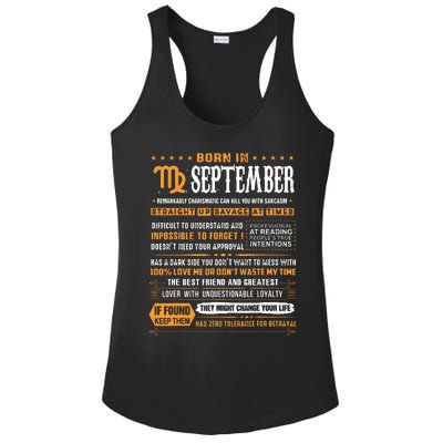 September Birthday Gifts Born In September Virgo Ladies PosiCharge Competitor Racerback Tank