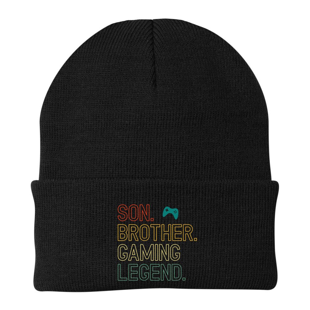 Son Brother Gaming Legend For Gamer Meaningful Gift Beanie