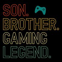Son Brother Gaming Legend For Gamer Meaningful Gift Drawstring Bag