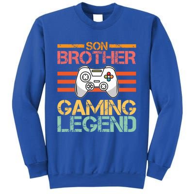 Son Brother Gaming Legend Gamer Family Gaming Brothers Gift Sweatshirt