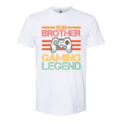 Son Brother Gaming Legend Gamer Family Gaming Brothers Gift Softstyle® CVC T-Shirt