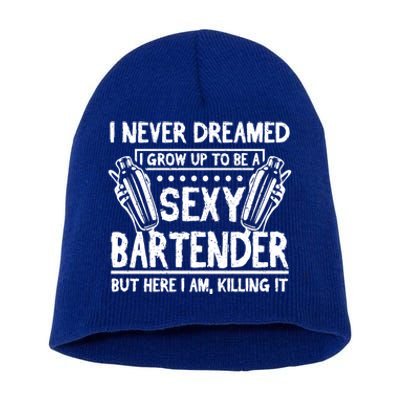 Sexy Bartender Gift Short Acrylic Beanie