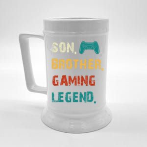 Son Brother Gaming Legend Gamers Cute Gift Beer Stein