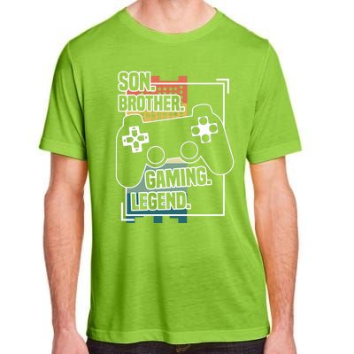 Son Brother Gaming Legend Funny Gamer Great Gift Adult ChromaSoft Performance T-Shirt