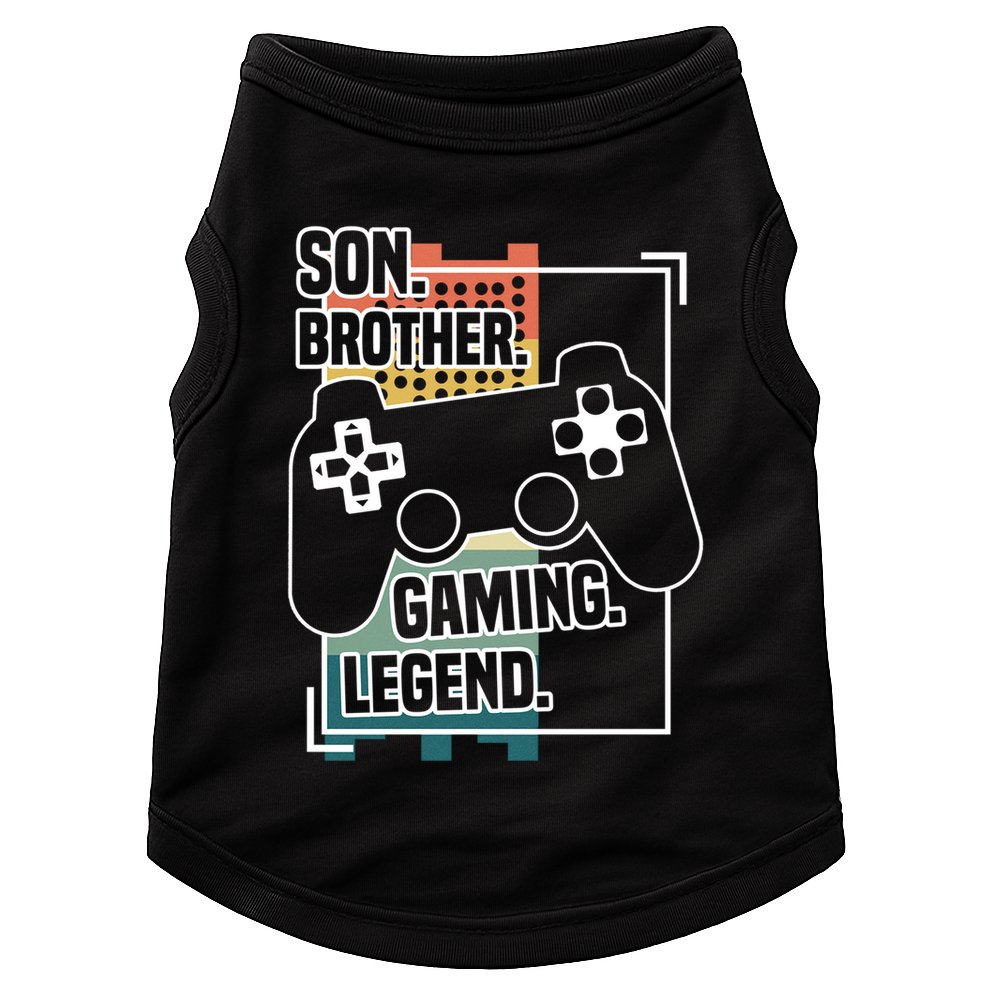 Son Brother Gaming Legend Funny Gamer Great Gift Doggie Tank