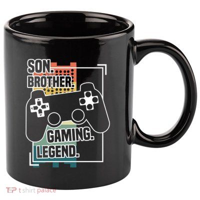 Son Brother Gaming Legend Funny Gamer Great Gift 11oz C Handle Ceramic Mug