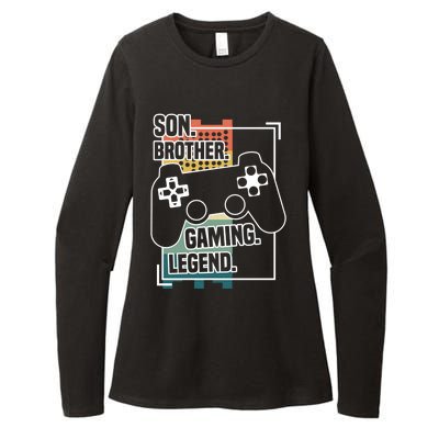 Son Brother Gaming Legend Funny Gamer Great Gift Womens CVC Long Sleeve Shirt