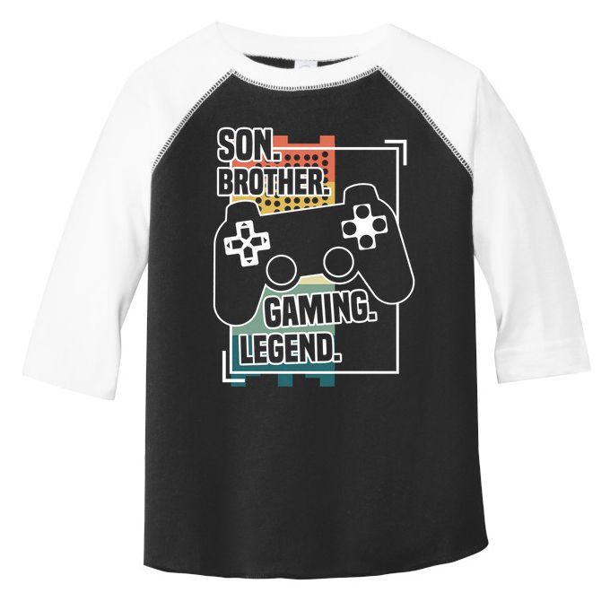 Son Brother Gaming Legend Funny Gamer Great Gift Toddler Fine Jersey T-Shirt